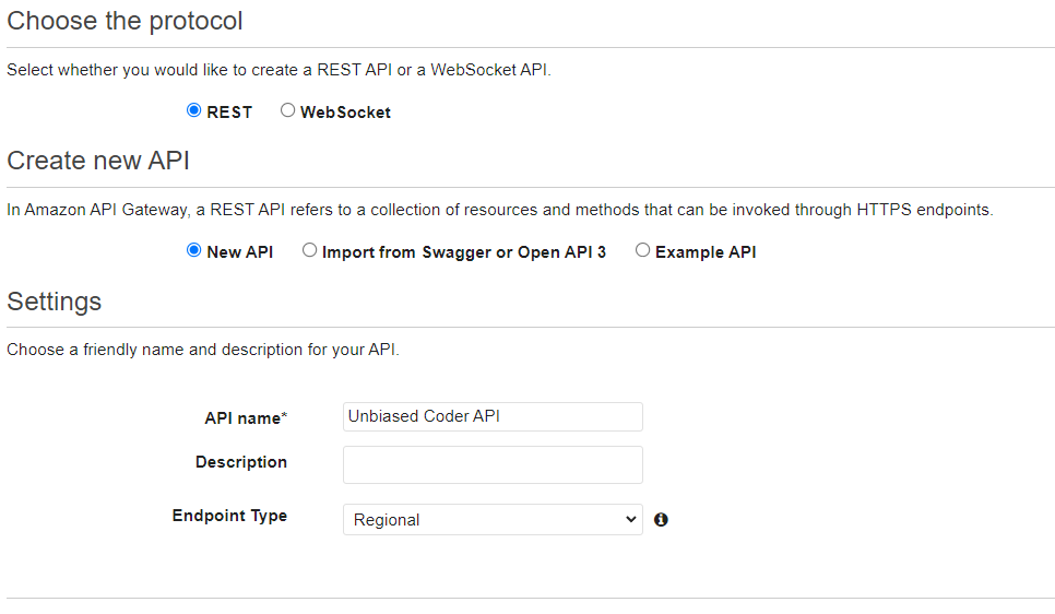 Python Boto3 API Gateway: Post, Get, Lambda, Models, Auth