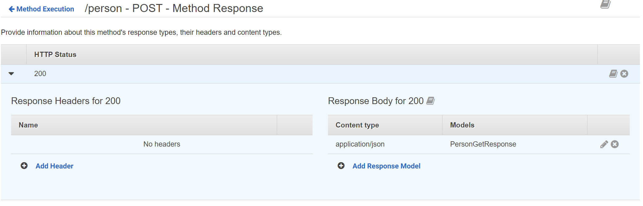 How to setup an API Gateway POST Resource and Method