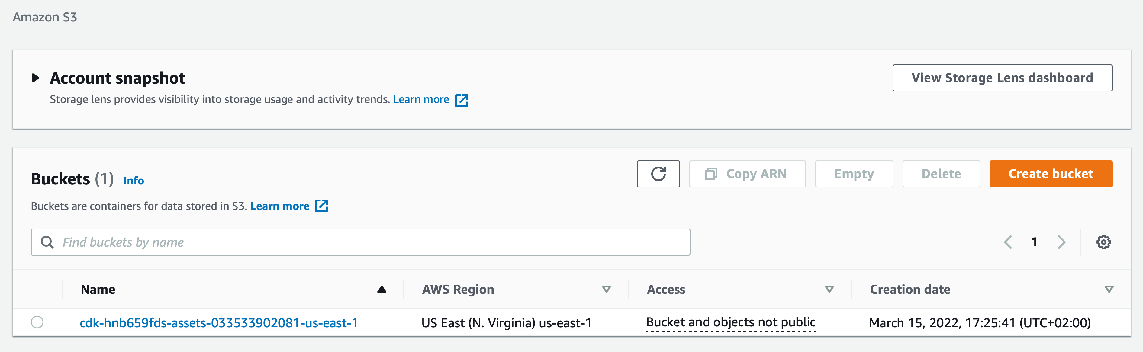 AWS CDK Bootstrap S3 Bucket