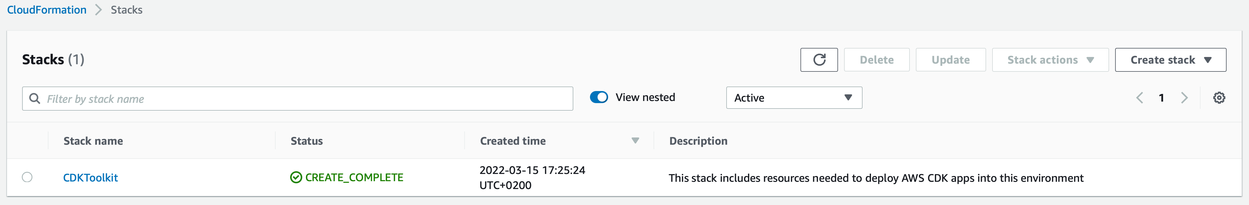 AWS CDK Cloudformation