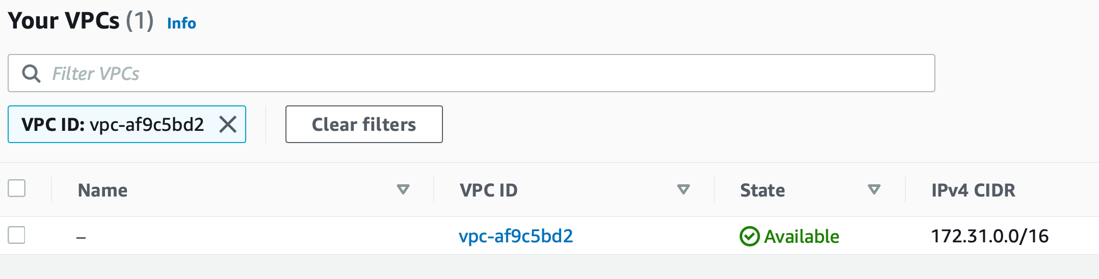 AWS CDK - VPC ID