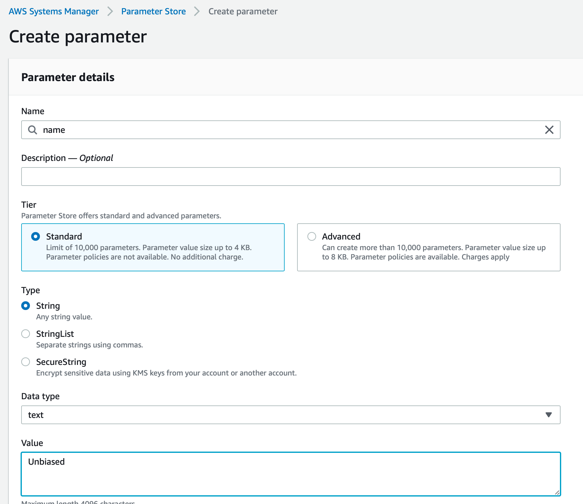 How To Add AWS SSM Parameters From AWS Console