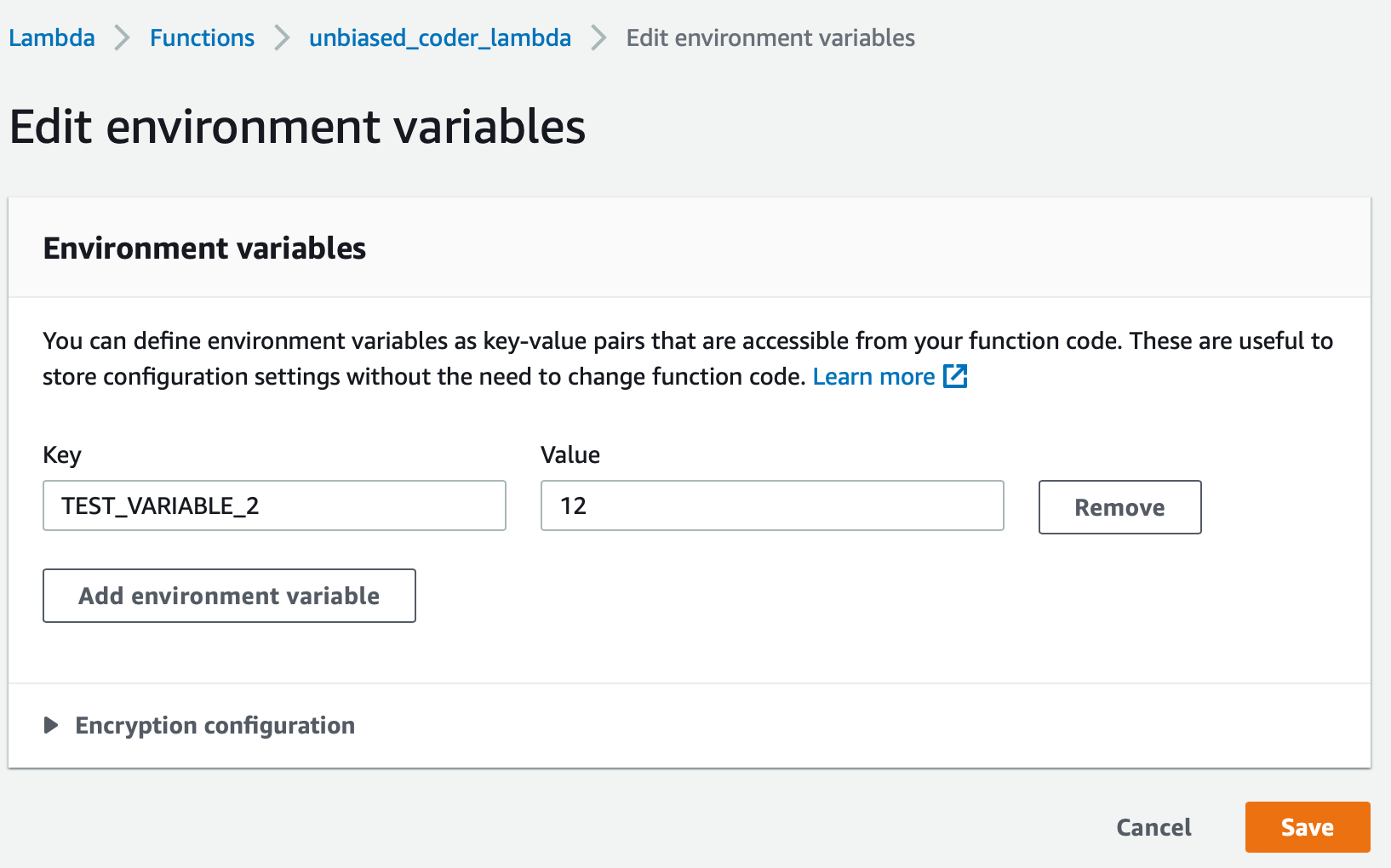 How to Add Environment Variables In AWS Lambda Using AWS Console