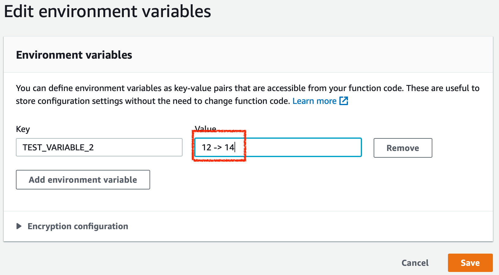 How to Edit Environment Variables In AWS Lambda Using AWS Console